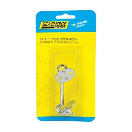 Seachoice 36141 Chrome Plated Brass Cabin Door Hook 3 in. 8091852